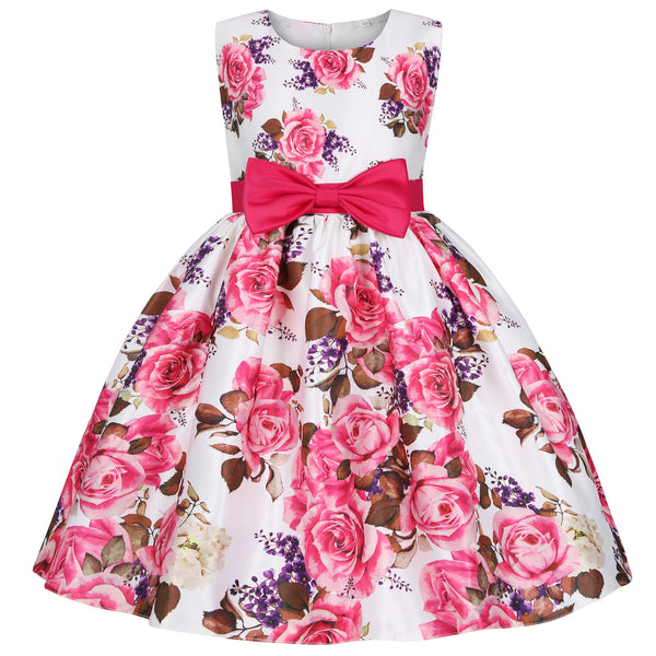 2024 New  Girls' Dress Printed Princess Dress Children's Dress June 1 Performance Children's Dress ins