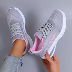 Spring new women's sports shoes, fashionable, breathable, lightweight, non-slip, wear-
