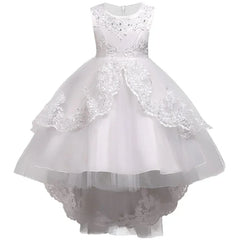 Children's Dress Princess  Embroidered Girl's Lace Flower Girl Trailing Ball Gown flower girl dresses vestidos para niñas
