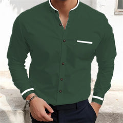 Men's Long Sleeve Shirts Plain Shirts Fashionable High Quality