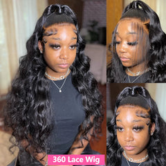 32 34 Inch 360 Lace Wig Human Hair Wigs For Women 4x4 Closure Wigs 13x4 Frontal Loose Body Wave Lace Front Wig Pre Plucked Bling