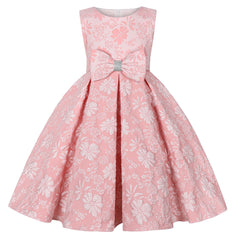 Floral elegant dress for birthday celebration, graduation ball gown, flower girl dress,