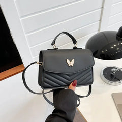 PU Versatile and Fashionable Portable Small Square Bag Single Shoulder Crossbody Bag Luxury Designer r