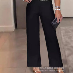 New Large Size Women Clothing Fashion Sleeveless Hot Diamond Jumpsuit Women Clothing