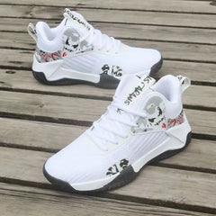 New Anti-Slip Men's High Top Men's Basketball Shoes Luxury Comfortable Running Shoes Fashionable Versatile Casual