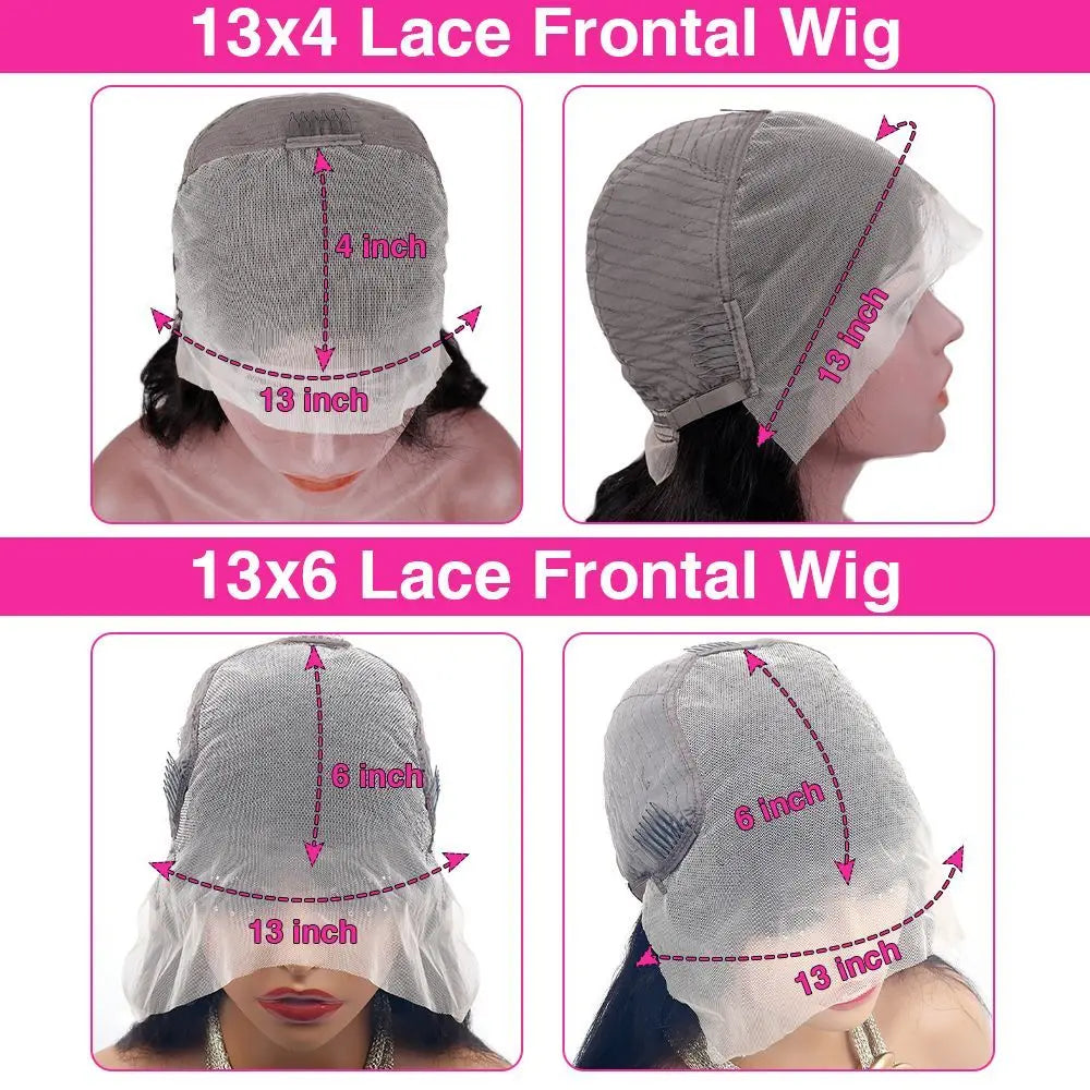 #4 Chocolate Brown Straight Human Hair Wig Chocolate Brown Straight 13x6 Lace Frontal Human Hair Wig 200 Density For Women