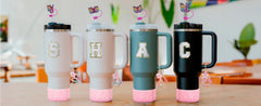 Accessories for Stanley Cup 40oz 30oz Letter Charms for Handle Silicone Boot,Straw Cover Topper & Sticker Charms