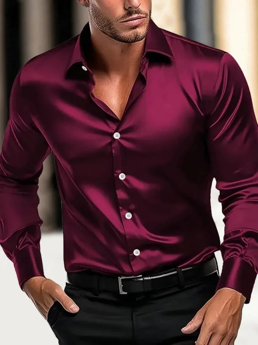New business gentleman social fashion design shirt top, men's party fitted dress shirt, fast delivery