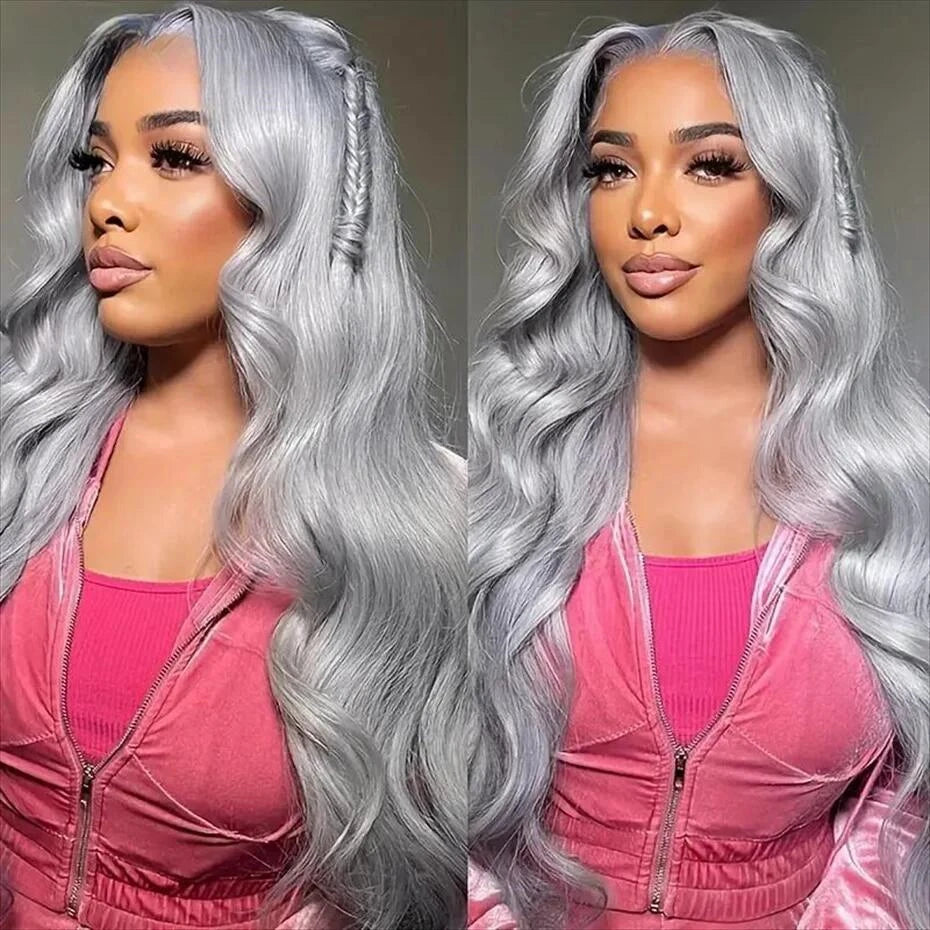 13x6 Teal Ocean Blue Lace Front Wig Human Hair Body Wave 613 Blonde Lace Frontal Wig Preplucked Mint Green Color Human Hair Wigs