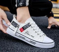 Men's Canvas Shoes Breathable Men Casual Shoes Outdoor Sneakers Comfortable Low-Top Men Tennis Shoes Zapatillas De Deporte