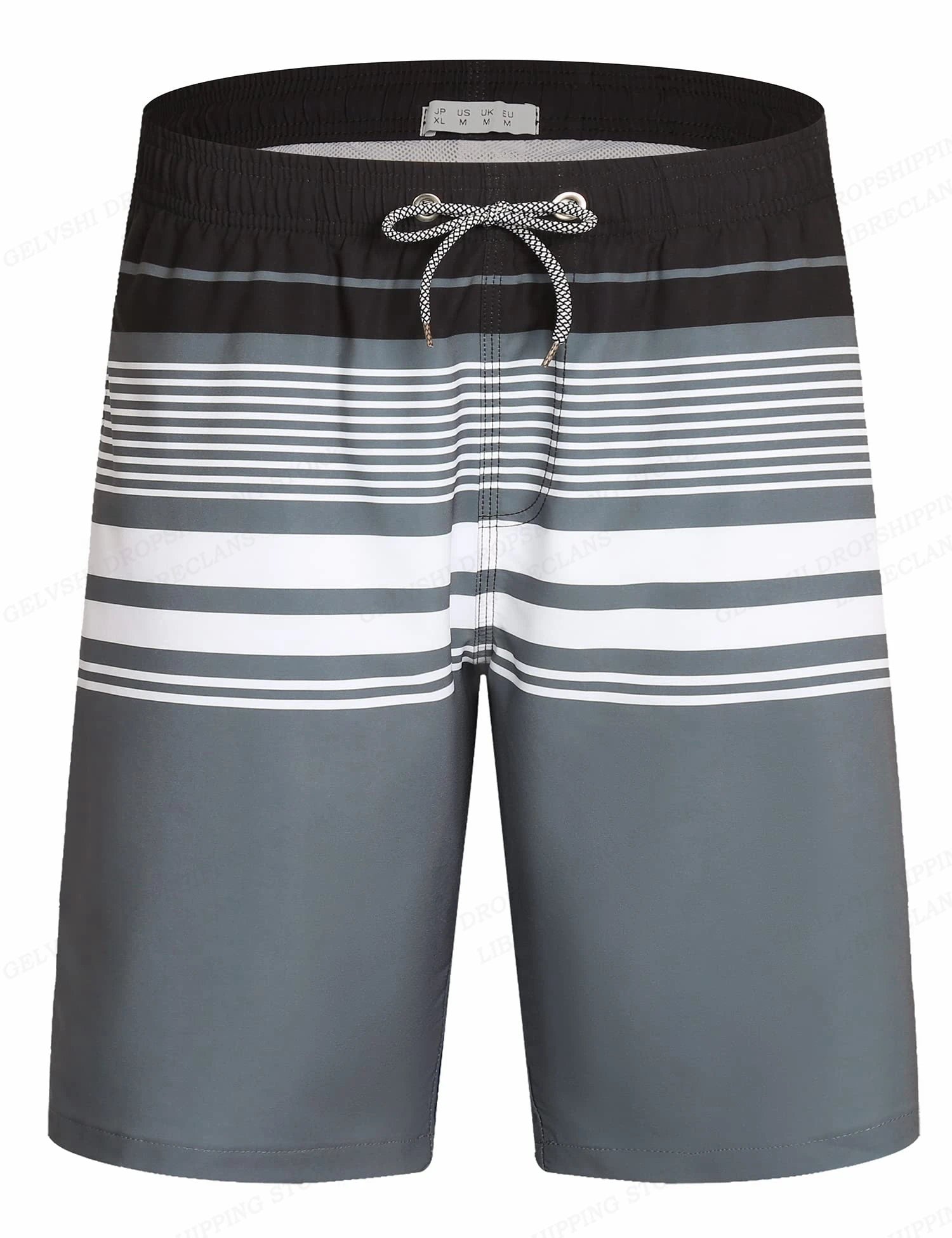 Striped Beach Shorts Men 3D Fashion Swimwear Board Shorts Trunk Gym Fitness Pant Men's Briefs Swimsuit Beachwear Short
