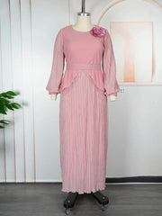 Elegant Women Chiffon Dresses Wedding Prom Party Evening Gown African Dashiki Maxi Robes 2026