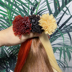 K Tip Hair Extensions Keratin Human Hair Hot Fusion Hair Extension Italy Keratin Glue Machine Remy 12-24inch 30 50G/pack