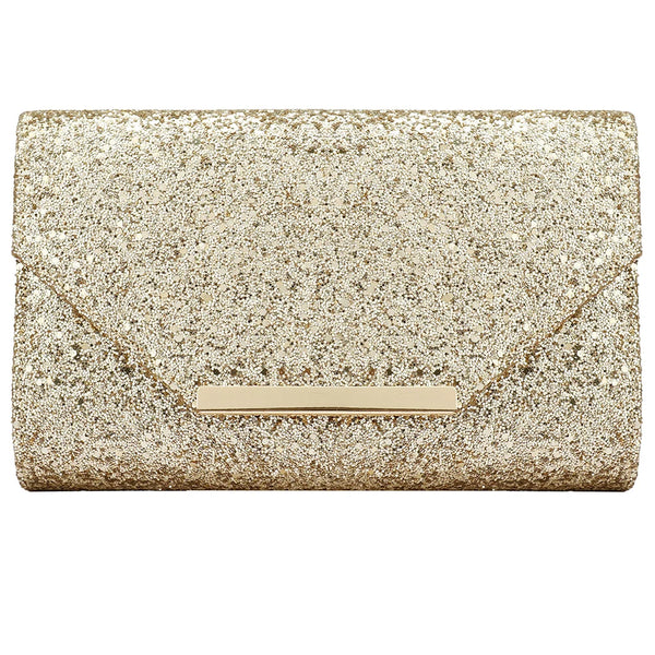 Sequined Envelope Clutch Bags For Women Fashion Gold Purses And Handbags