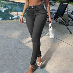 Skinny Pants Long Lasting Slim-fitting Full-Length Leggings Skinny Trousers