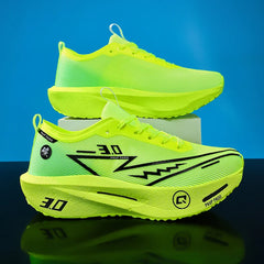 Men Running Shoes Marathon Carbon Board Speciality Sports Breathable Lightweight Women's Comfortable Athletic Sneakers New
