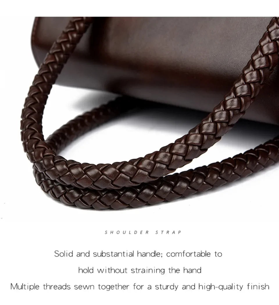 Retro High Quality Oil Leather Women Top-handle Shoulde Bags Vintage Casual Totes Trendy Lock Designer Handbag Small