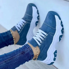 Women Vulcanized Shoes Platform Shoes for Women Solid Color Sneakers Comfortable Casual Zapatilla