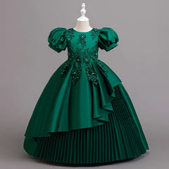 New Children Elegant Dress for Girls Flower Girl Ceremonial Dresses Kid Clothes 4 to 12T