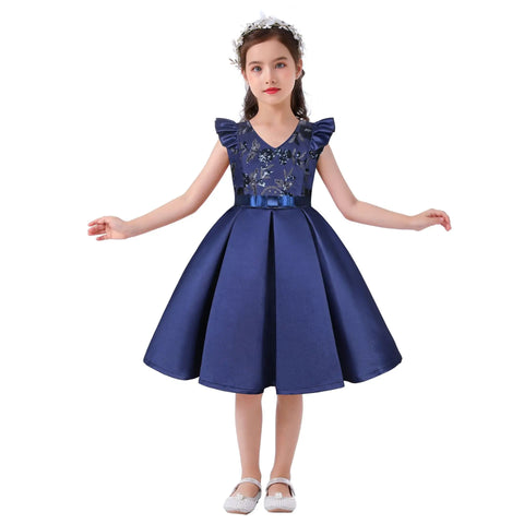 3-10Y  Girls' Dress Children's Sequined Evening Festival Party Princess Dress Party Dress for Kids Girl