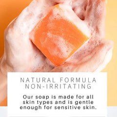 100g Original Turmeric Soap For Dark Spot Skin Whitening Facial Body Hand Make Soap Bar Deep Cleaning Ginger Moisturizing Soap