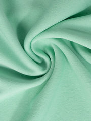 Midi Dress Spring Summer Women Mint Green V Neck Ruffle Sleeve Flared Elegant Chic Date Party Office Daily Dress