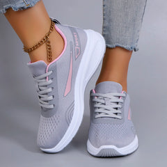 Spring new women's sports shoes, fashionable, breathable, lightweight, non-slip, wear-