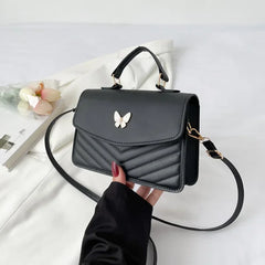 PU Versatile and Fashionable Portable Small Square Bag Single Shoulder Crossbody Bag Luxury Designer r