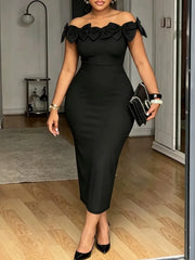 L-4XL Plus Size Clothes Dresses Women Robes Summer Short Sleeve Street Style Casual
