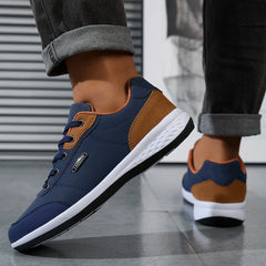 2025 Men Shoes Spring Autumn Waterproof Walking Sneakers Leisure Male Leather Sports Shoes Non-Slip
