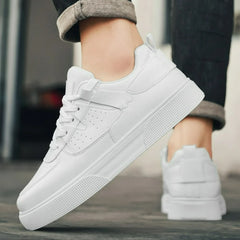 Men's Sneakers Platform Casual Shoes Soft Non Slip Running Shoes Trend Lightweight Flat Shoe Lace-up Shoes for Men