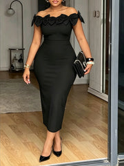 L-4XL Plus Size Clothes Dresses Women Robes Summer Short Sleeve Street Style Casual
