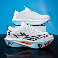 Men Running Shoes Marathon Carbon Board Speciality Sports Breathable Lightweight Women's Comfortable Athletic Sneakers New