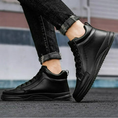 Hot Men's Shoes PU Leather Sneakers Fashion Hip Hop Casual  Shoes Designer High