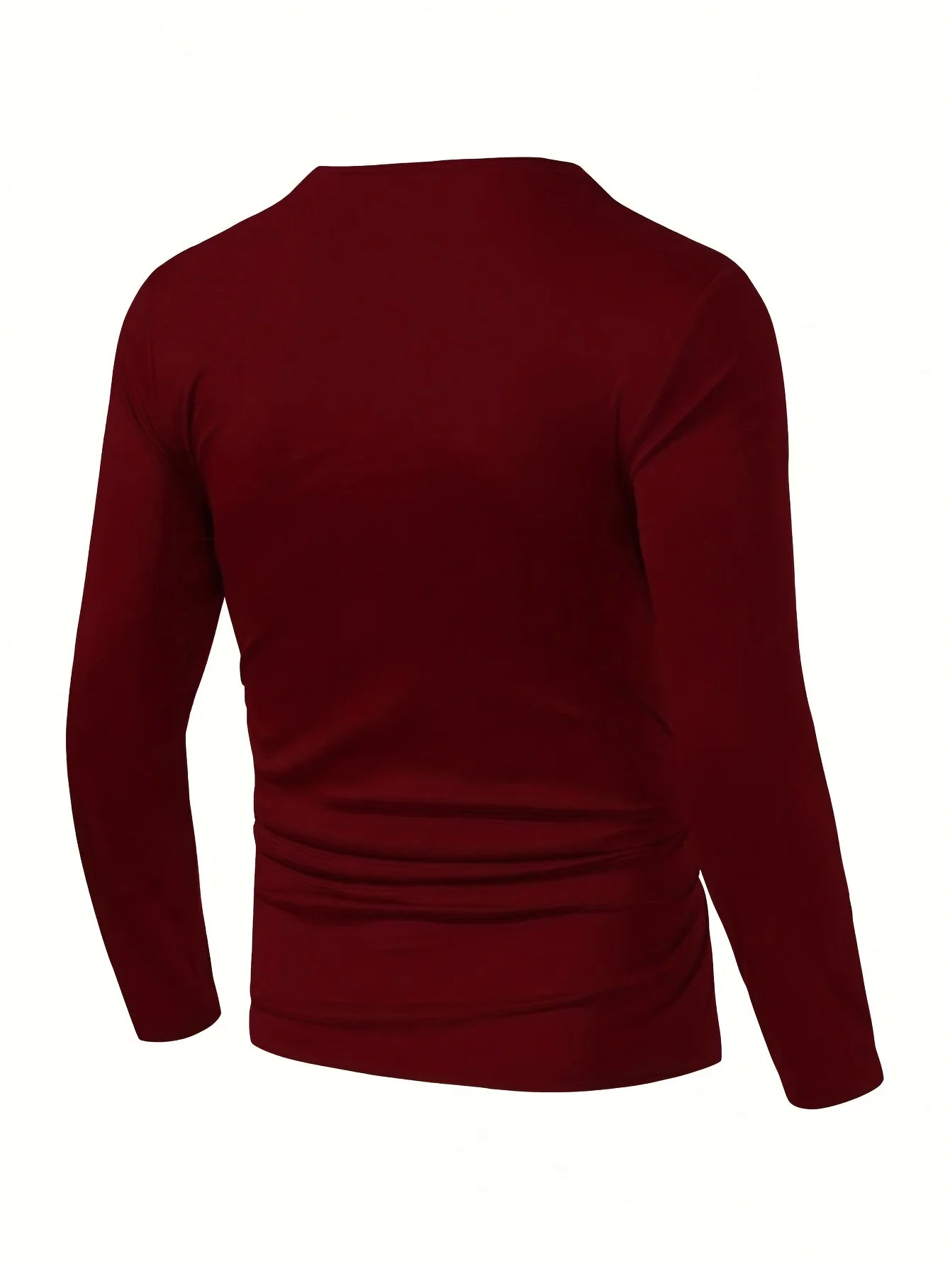 Men's Long-sleeved T-shirt with Striped Design As An Inner Layer for Autumn Outings and Business Office  Wear  Men T Shirt