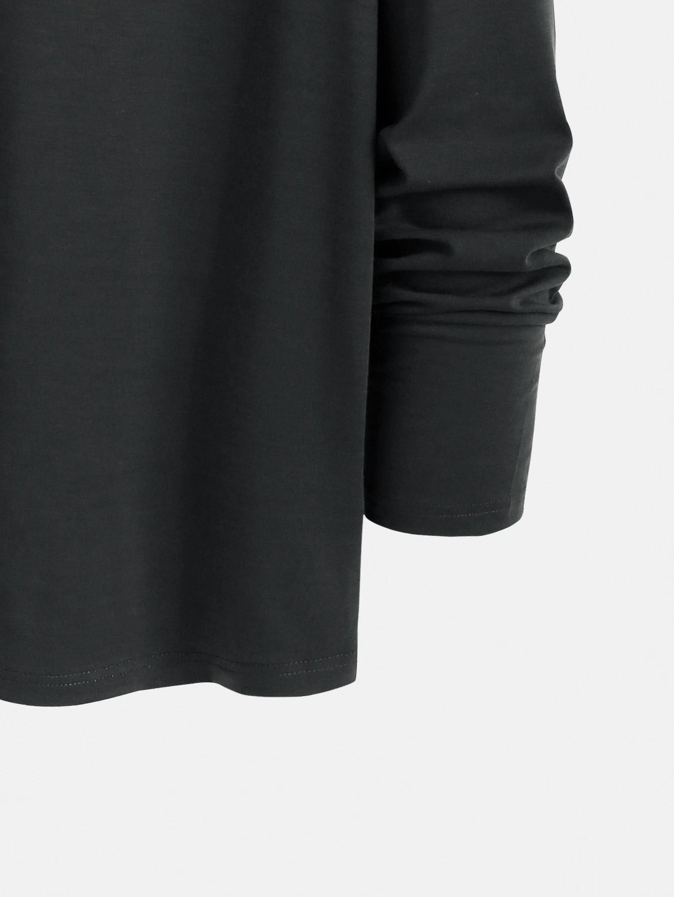 New long-sleeved T-shirt men's printed round neck long-sleeved T-shirt trend versatile casual tops men's clothing summer