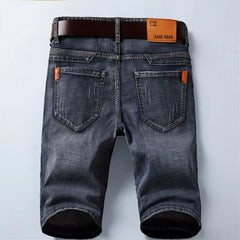 Summer Shorts Jeans Men Denim Pants Stretch Black Fashion Design Men's Jeans Slim Straight Male Short Jeans