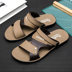 Summer Men's Sandals Fashion Beach Shoes For Men Classic Leather Slipper Male Outdoor Casual Leather Sandals Men