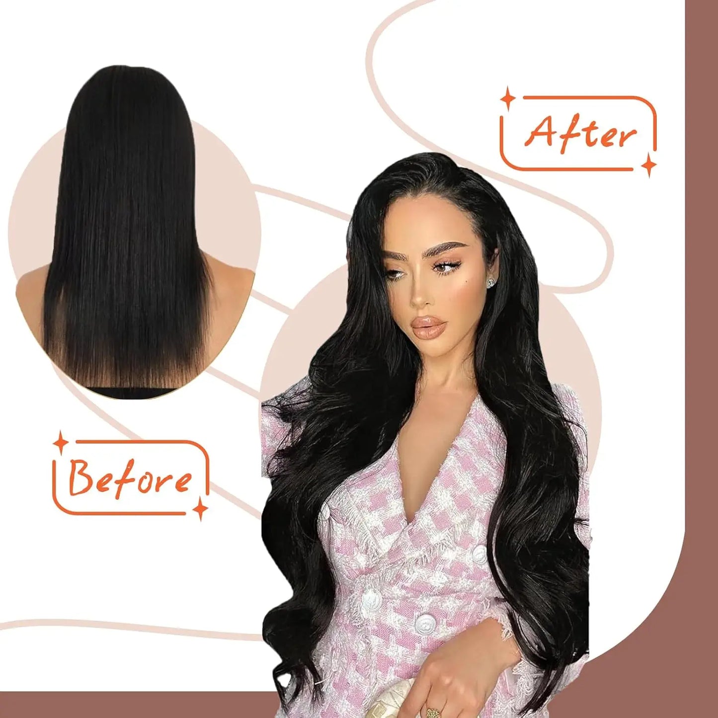 Tape in Hair Extensions Human Hair Seamless Tape in Hair Extensions Invisible Tape ins Virgin Remy Human Hair 50g/pack