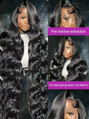 30 40 Inch Body Wave Lace Front Wig Women 13x4 Lace Wigs 100% Human Hair
