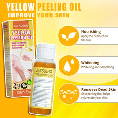 Yellow Peeling Oil Body Cleansing Exfoliation For Tender Glowing Skin Finger Joint Whitening Moisturizing Care Beauty Products