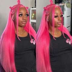 13x6 Teal Ocean Blue Lace Front Wig Human Hair Body Wave 613 Blonde hair