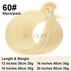 K Tip Hair Extensions Keratin Human Hair Hot Fusion Hair Extension European Hair Keratin Glue Machine Remy 12-20 inches