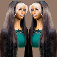 HD 360 Full Lace Wig Human Hair Pre plucked HD Lace Wig 13x6 Human Hair Wigs 36 inch Bone Straight Lace Frontal Wig For Women