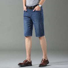 Summer Shorts Jeans Men Denim Pants Stretch Black Fashion Design Men's Jeans Slim Straight Male Short Jeans