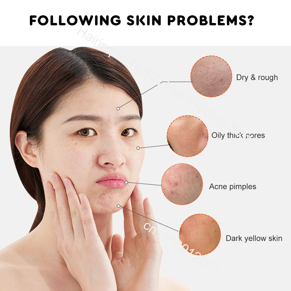 Vitamin C Whitening Serum Face Hyaluronic Acid Dark Spot Remover  Brightening Glowing Essence Anti-aging Serum Facial Skin Care
