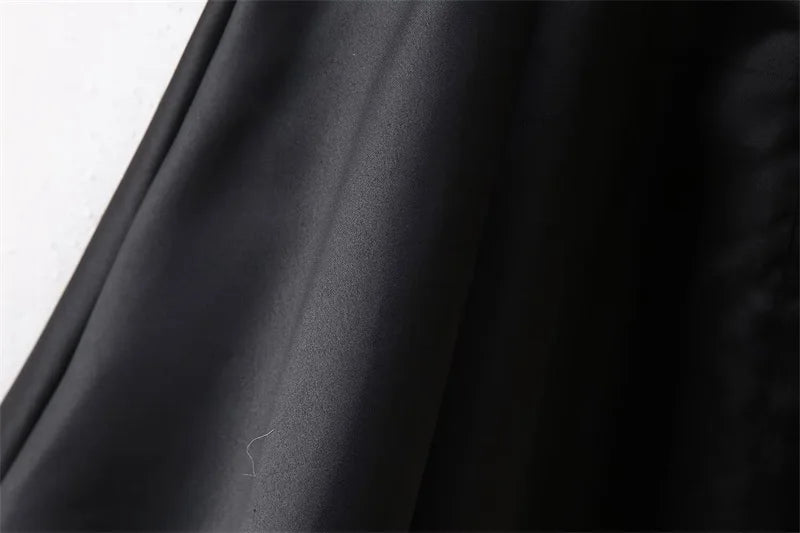 Black Backless Mini Skirt For Women Off The Shoulder Hollowed Out Fashion Sleeveless Party Dress Sexy A-line Tie Bow Club 2024