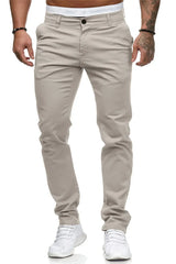 Men Casual Pants Patchwork Pencil Pants Ankle Length Pant Spliced Skinny ZipperCasual Pockets Mid Waist Solid 2025 Summer
