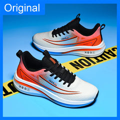 Men Sports Shoes 2026 Spring New Trend Mesh Cushioning Rebound Flat Bottom Youth Running Competition Training Shoes for Men