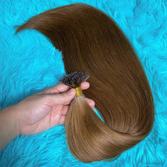 Human Hair Extensions Keratin K Tip Hot Fusion Human Hair Natural Hair Italy Keratin Glue Machine Remy Hair K Tip Straight
